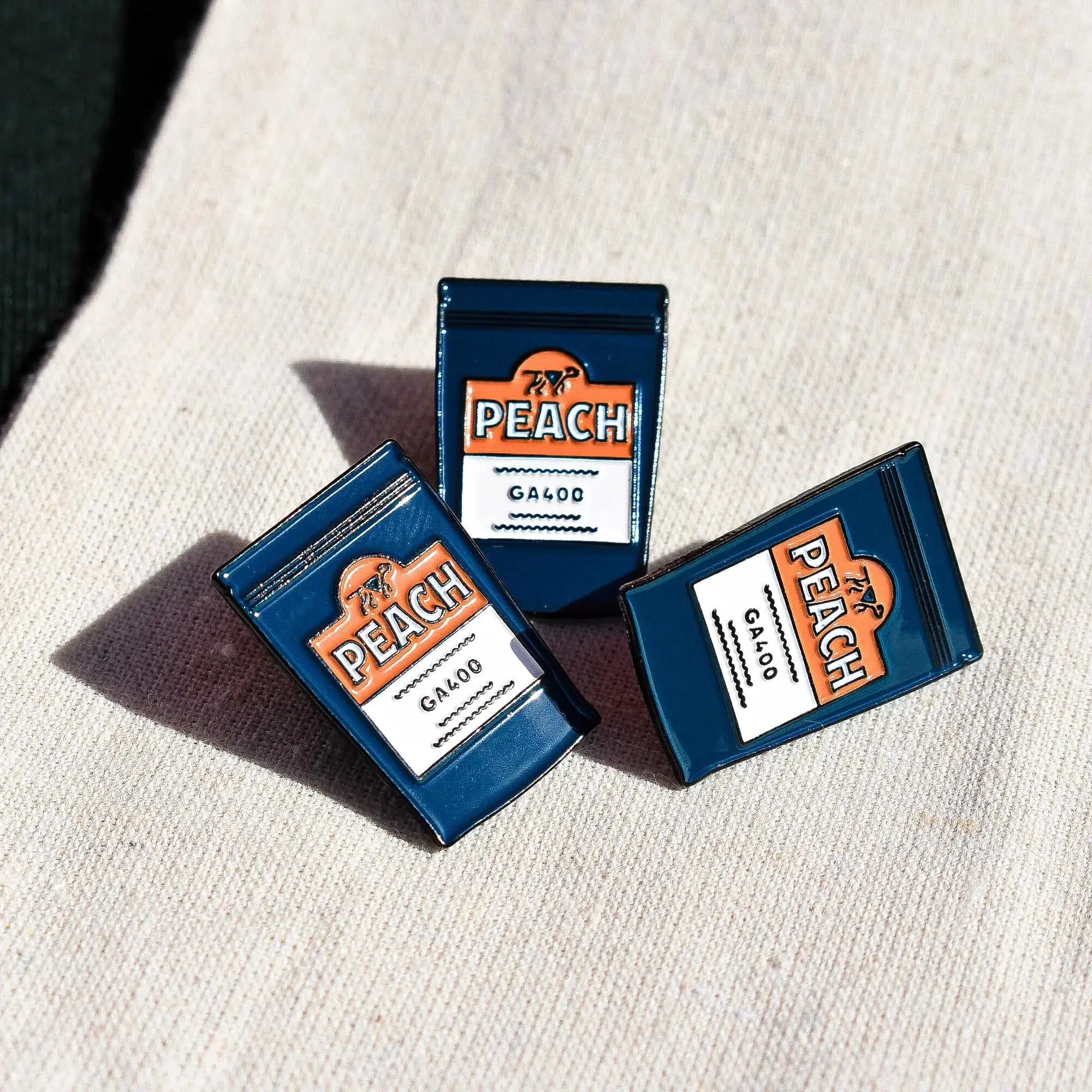 GA400 Coffee Bag Enamel Pin (Copy) Peach Coffee Roasters