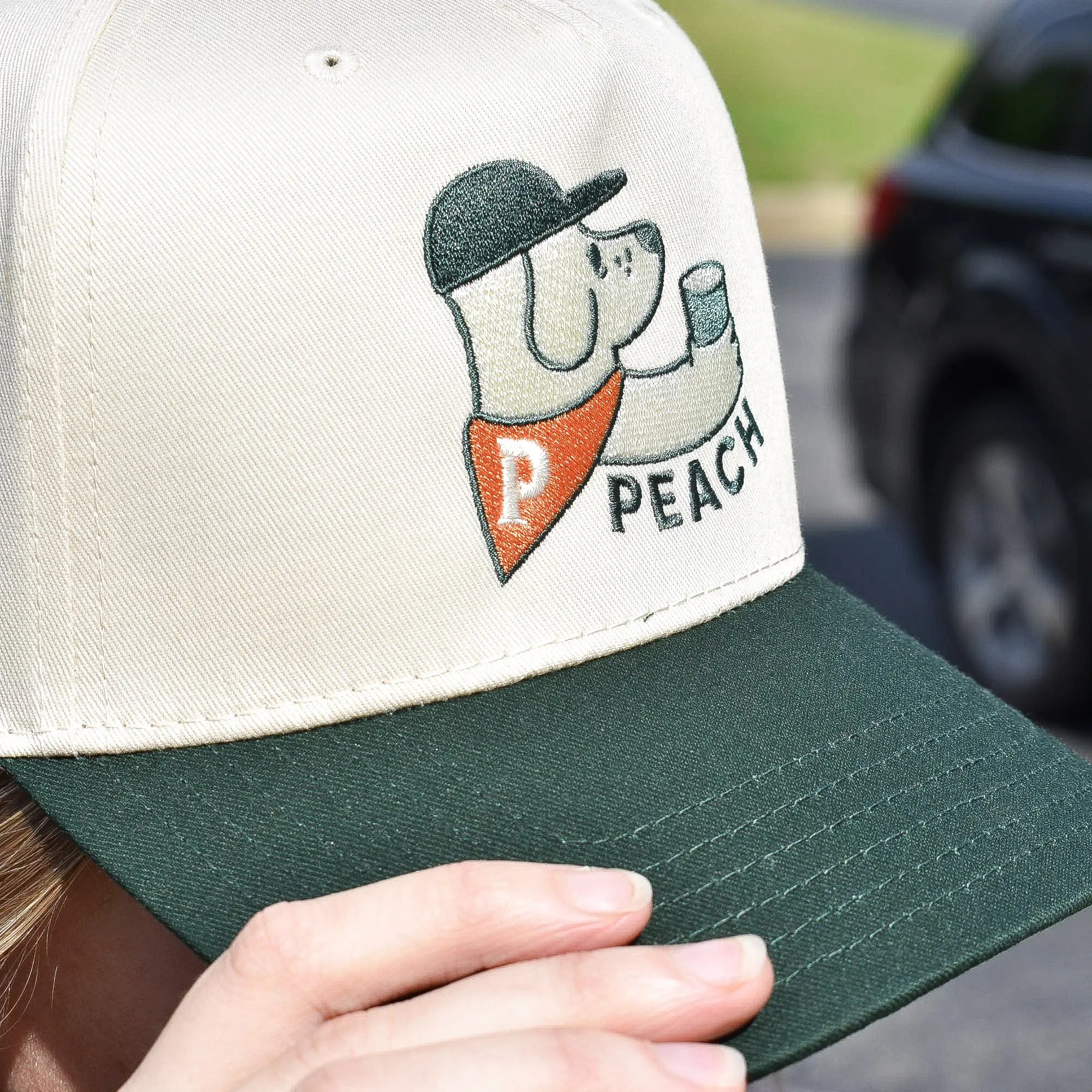 Coffee Dog Two-Tone Hat (Copy) Peach Coffee Roasters