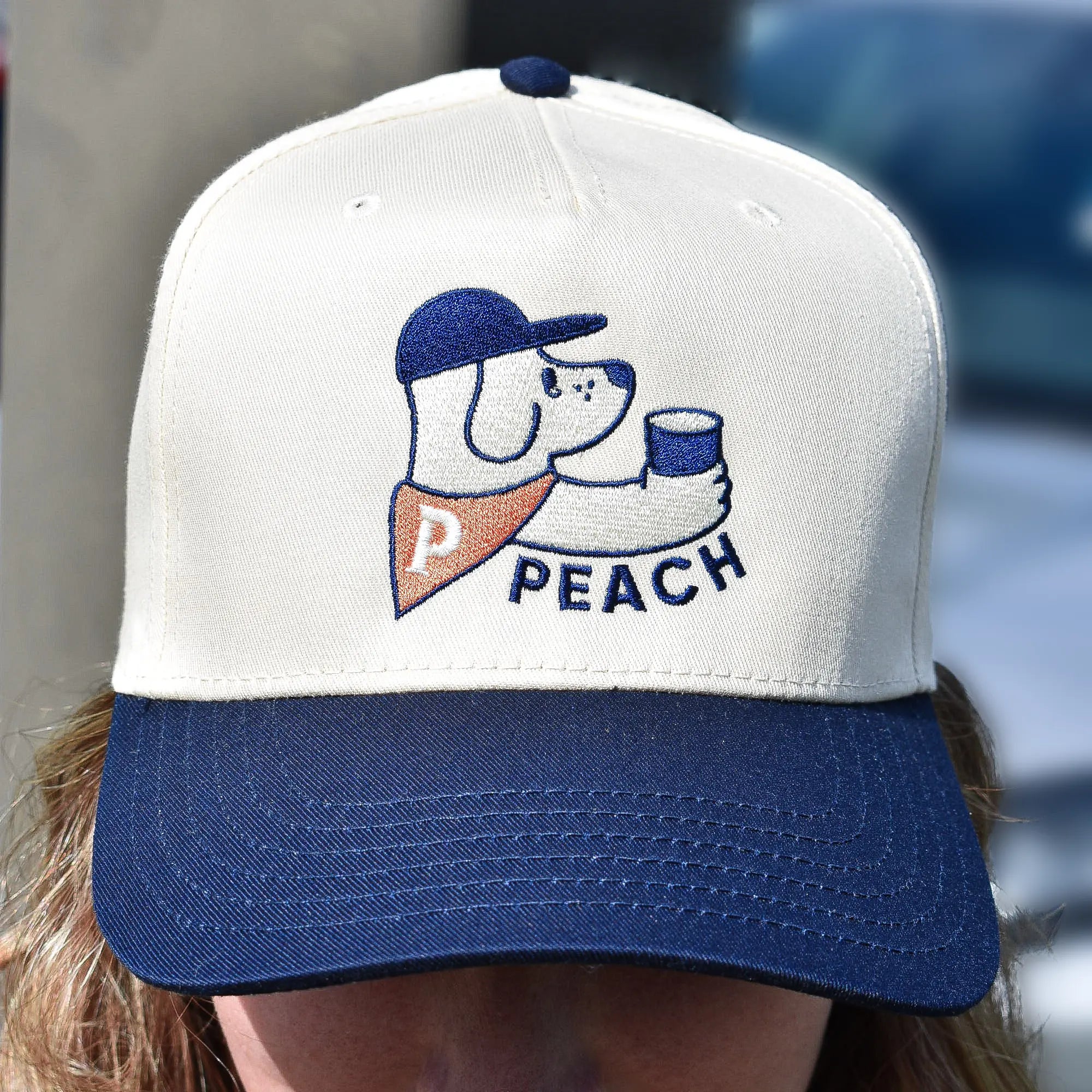 Coffee Dog Two-Tone Hat (Copy) Peach Coffee Roasters