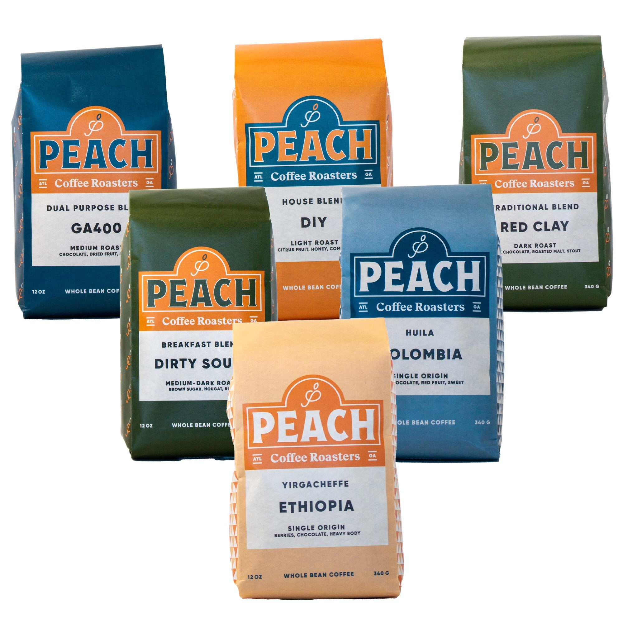 6 Month Coffee Gift Subscription - Shipping Included Peach Coffee Roasters